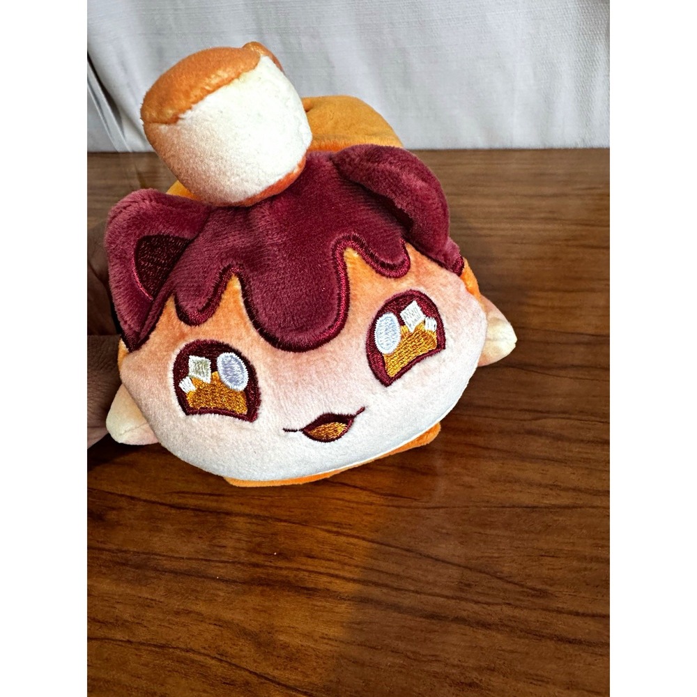 Aphmau MeeMeows Mystery Plush S'mores Cat Orange Brown White Stuffed Animal 6in
